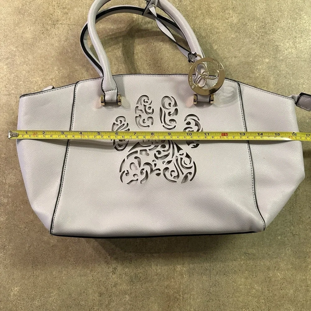 Pawsitively Beautiful‎ bag Purse Dog Paw Print Purple